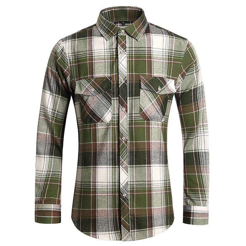 2025 Men s Plus Size Plaid Long Sleeve Shirt with Double Pockets 7XL
2025 Men s Plus Size Plaid Long Sleeve Shirt with Double Pockets 7XL