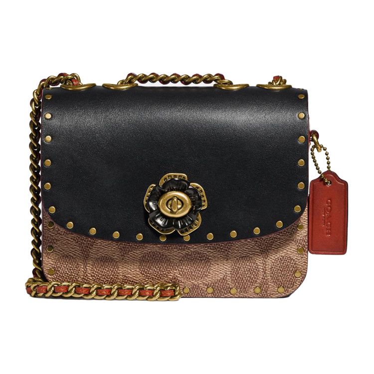 Coach Madison 16 Camellia Turnlock Color-Blocked Studded Flap Chain Shoulder Bag Mini Women Shoulder Bag Black Multicolor C2462-B4NQ4 Basic Set (Bag+Dust Bag)
Coach Madison 16 Camellia Turnlock Color-Blocked Studded Flap Chain Shoulder Bag Mini Women Shoulder Bag Black Multicolor C2462-B4NQ4 Basic Set (Bag+Dust Bag)