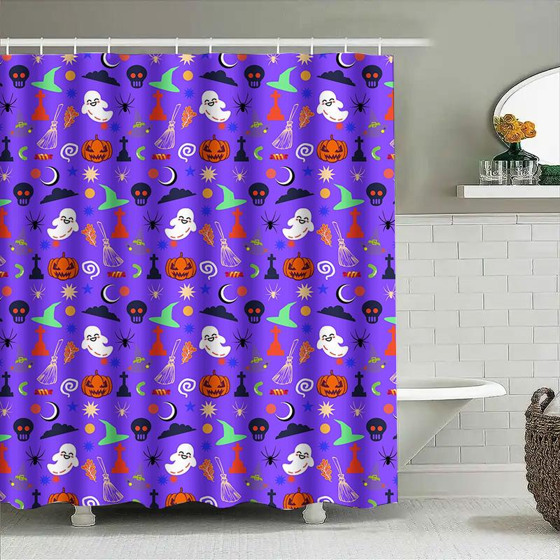 Tuniu Halloween Ghost Bat Pumpkin Shower Curtain Spooky Bathroom Decor Cute Scary Shower Curtain For Kids & Teens W60H190(CM)-1 Pcs
Tuniu Halloween Ghost Bat Pumpkin Shower Curtain Spooky Bathroom Decor Cute Scary Shower Curtain For Kids & Teens W60H190(CM)-1 Pcs