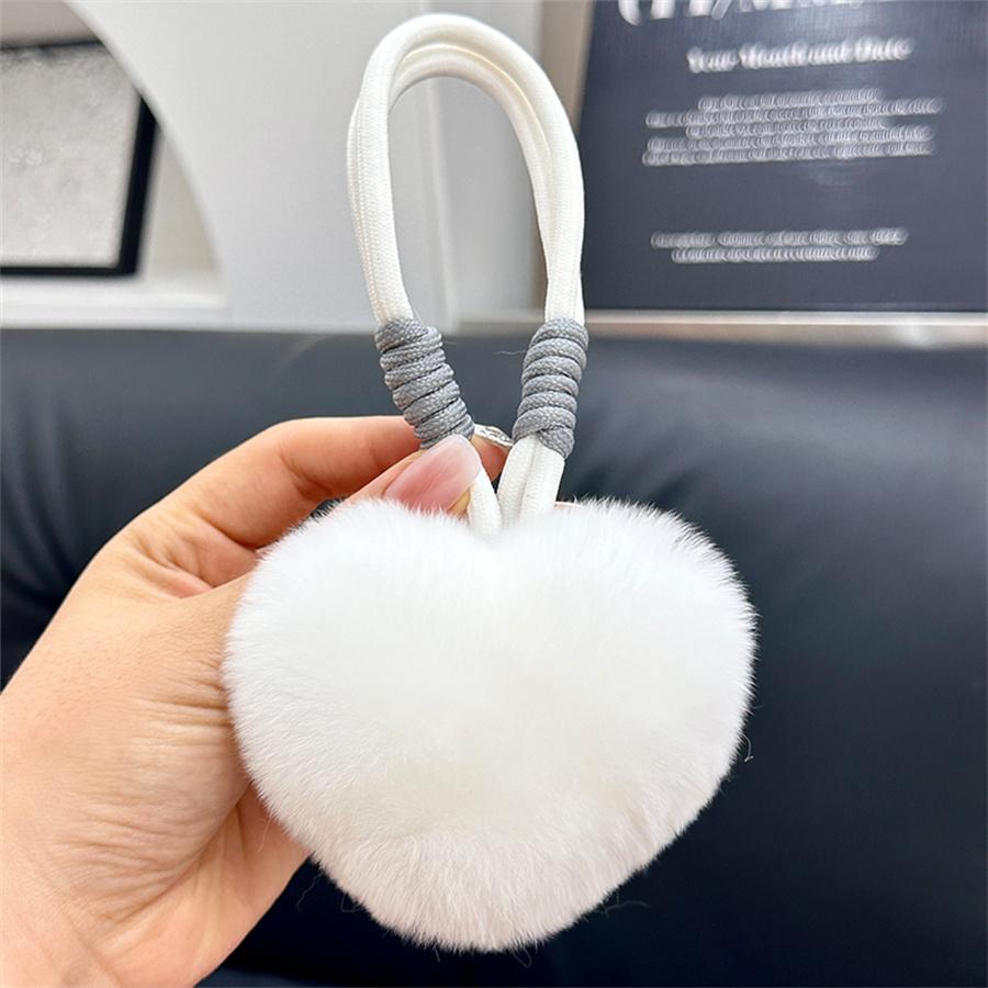 Natural Fur Heart Ball Charm Keychain Women Girl Creative Soft Bag Pendant Cute Plush Toys Keychain Valentines Day Gifts 10 cm
Natural Fur Heart Ball Charm Keychain Women Girl Creative Soft Bag Pendant Cute Plush Toys Keychain Valentines Day Gifts 10 cm