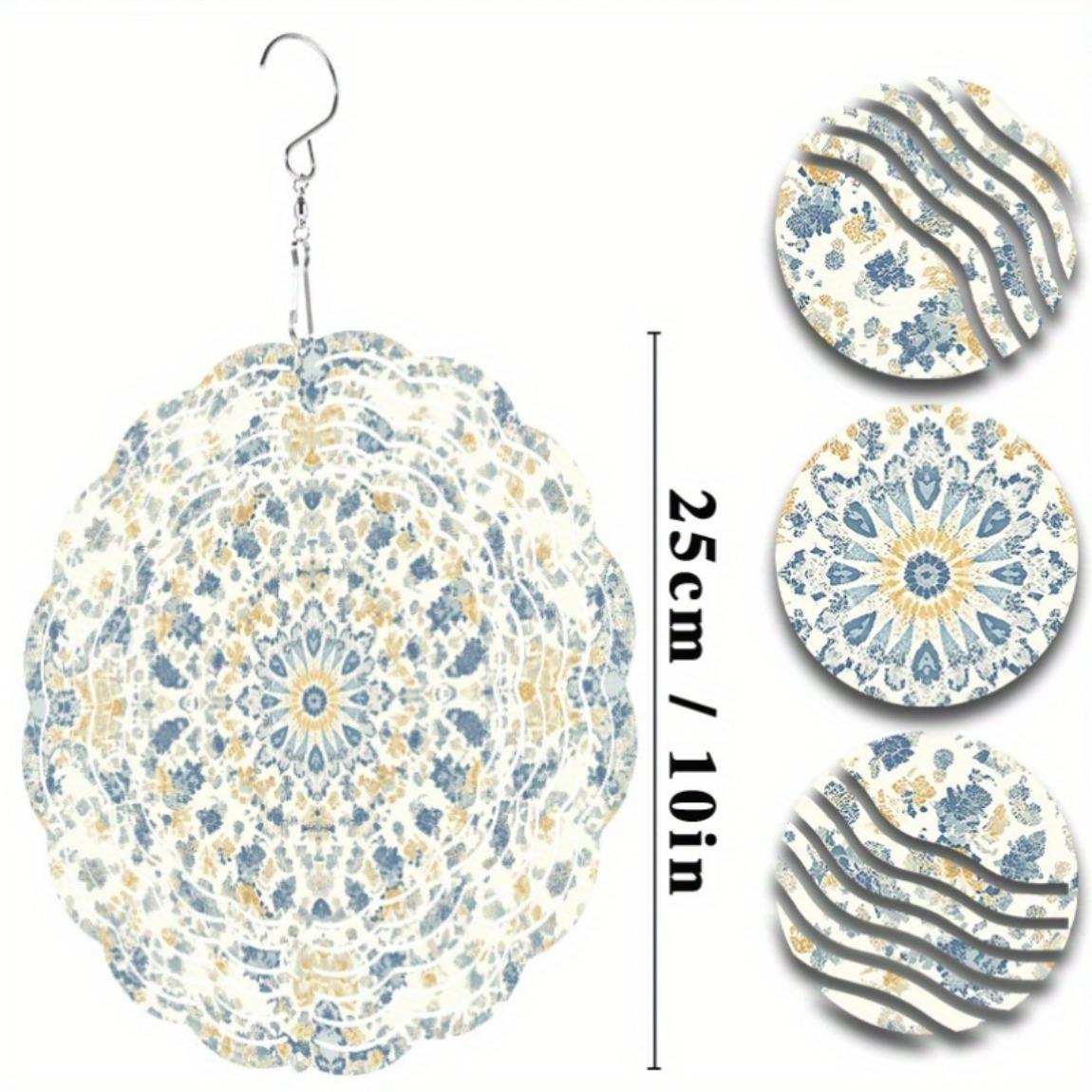 Сине-желтый цветочный ветряк Металлический садовый декор Подвесное украшение для улицы на все сезоны Не требует электричества для внутренних и наружных пространств 01A
Сине-желтый цветочный ветряк Металлический садовый декор Подвесное украшение для улицы на все сезоны Не требует электричества для внутренних и наружных пространств 01A