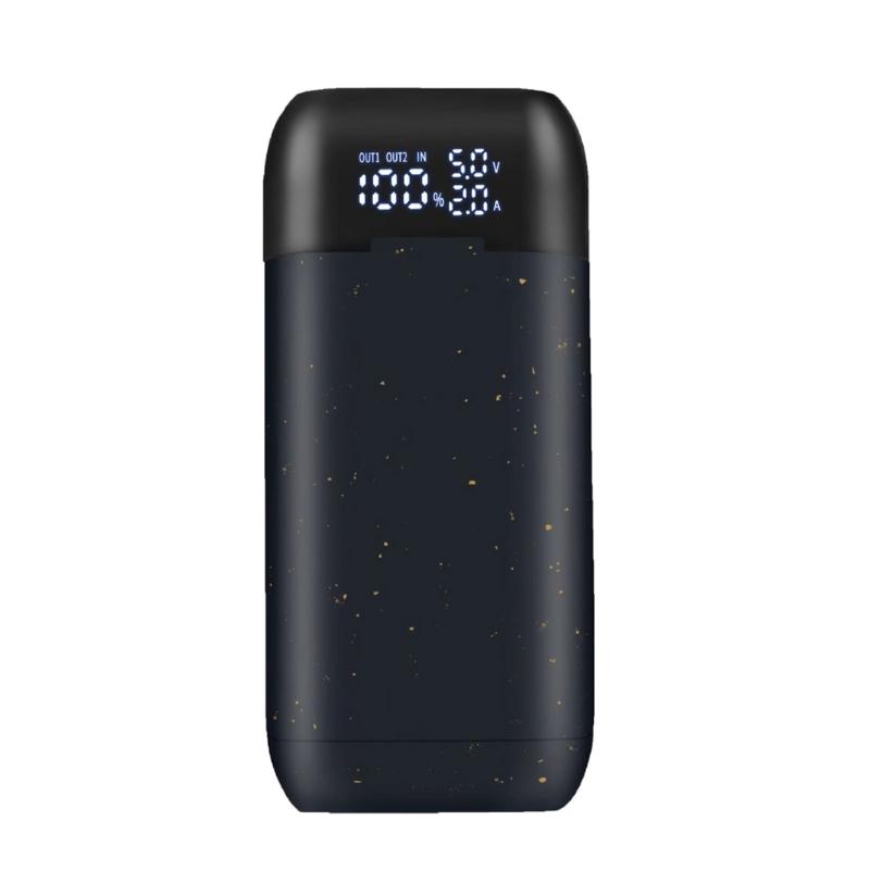Держатель для двух аккумуляторов 21700/20700/18700/18650 с функцией Power Delivery, быстрой зарядкой и защитами чёрный
Держатель для двух аккумуляторов 21700/20700/18700/18650 с функцией Power Delivery, быстрой зарядкой и защитами чёрный