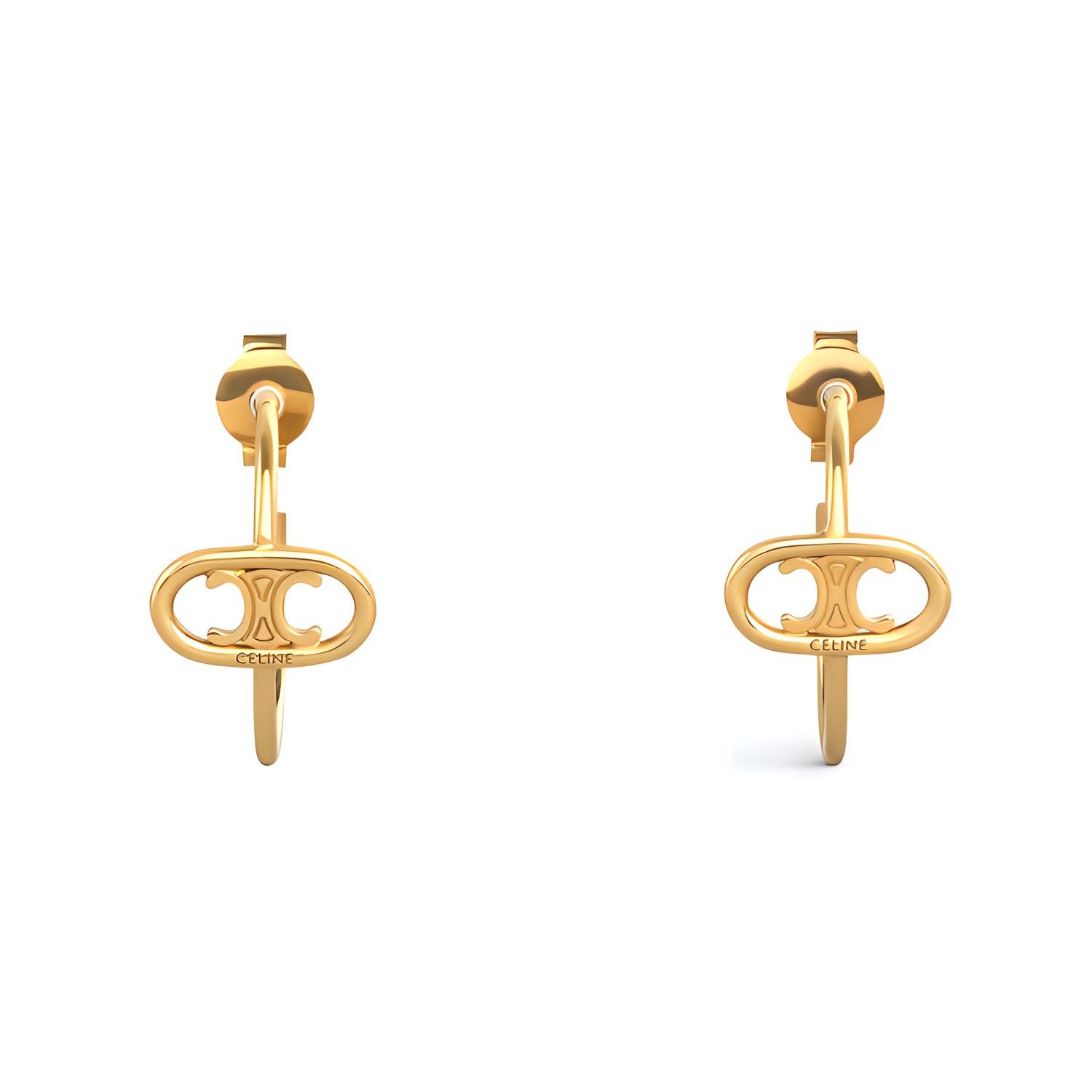 Celine Maillon Triomphe Brass Hoop Earrings Women earrings Gold 46W316BRA-35OR Gold
Celine Maillon Triomphe Brass Hoop Earrings Women earrings Gold 46W316BRA-35OR Gold