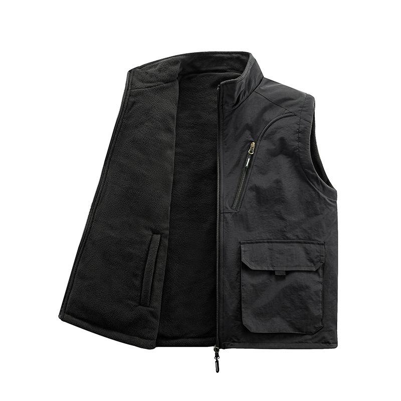 Autumn and Winter Men s Middle-aged Velvet Thickened Vest with A Base To Keep Warm and Casual Vest, Wearing A Multi-pocket Vest On Both Sides 5XL чорний
Autumn and Winter Men s Middle-aged Velvet Thickened Vest with A Base To Keep Warm and Casual Vest, Wearing A Multi-pocket Vest On Both Sides 5XL чорний