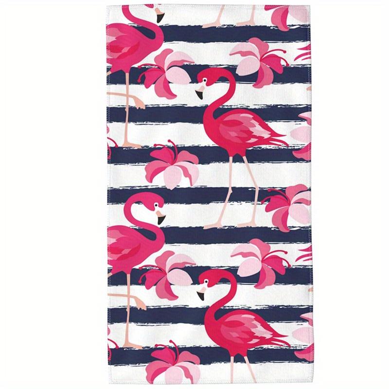 Beach Towel Fashion Flamingo Floral Stripe Pattern Sun Protection Windproof Suitable for Swimming Pool Camping Travel Blanket W40*H60(CM)
Beach Towel Fashion Flamingo Floral Stripe Pattern Sun Protection Windproof Suitable for Swimming Pool Camping Travel Blanket W40*H60(CM)