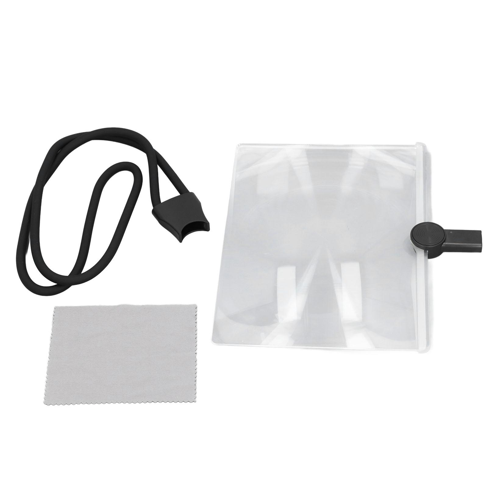 Лупа для носіння на шиї 3-кратне збільшення Ручне збільшувальне скло, що висить на шию, горизонтальне високої чіткості Black
Лупа для носіння на шиї 3-кратне збільшення Ручне збільшувальне скло, що висить на шию, горизонтальне високої чіткості Black