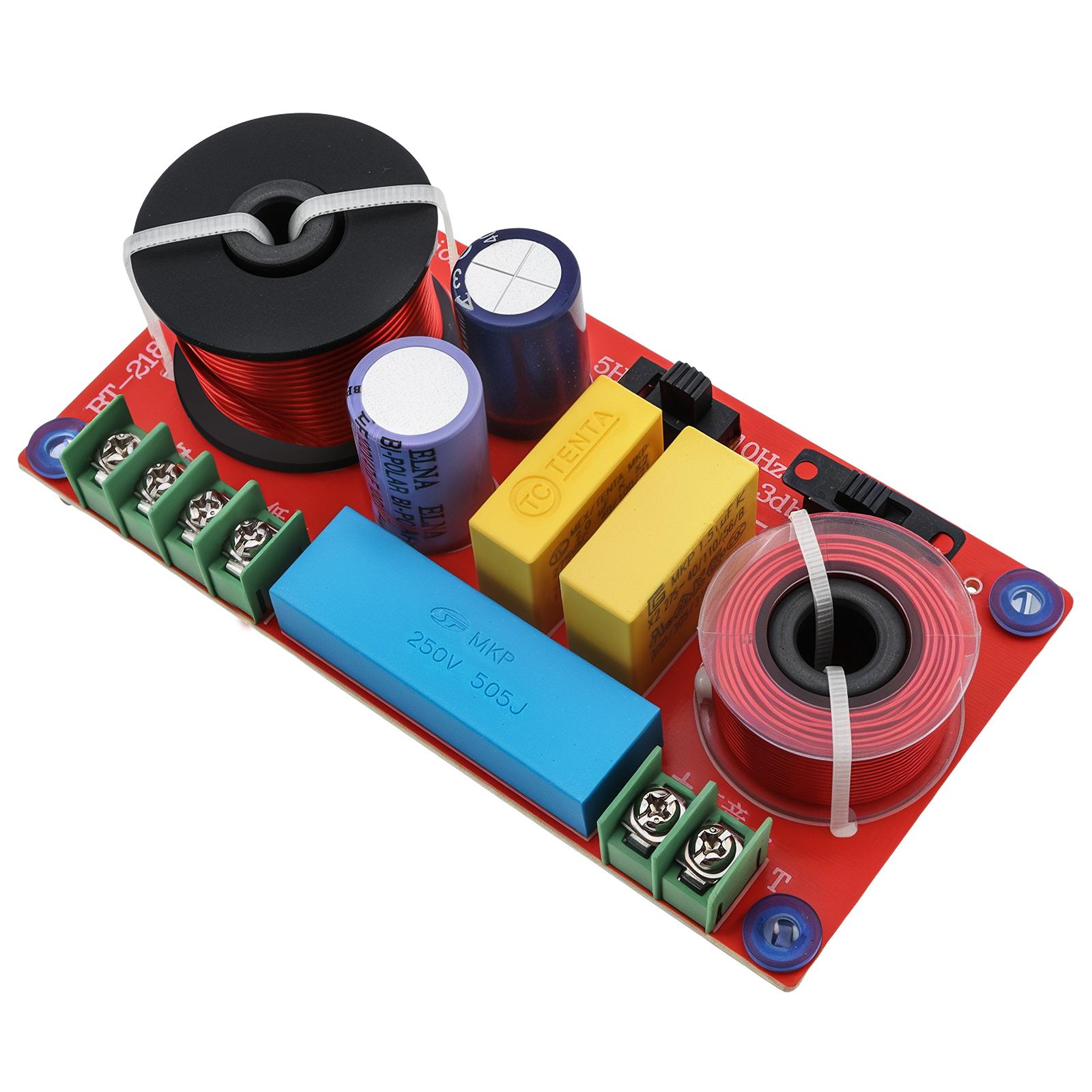 150W 4-8 Ohm Professional Grade 2-Way Crossover Circuit for Bookshelf Speakers Audio Modifications HiFi
150W 4-8 Ohm Professional Grade 2-Way Crossover Circuit for Bookshelf Speakers Audio Modifications HiFi