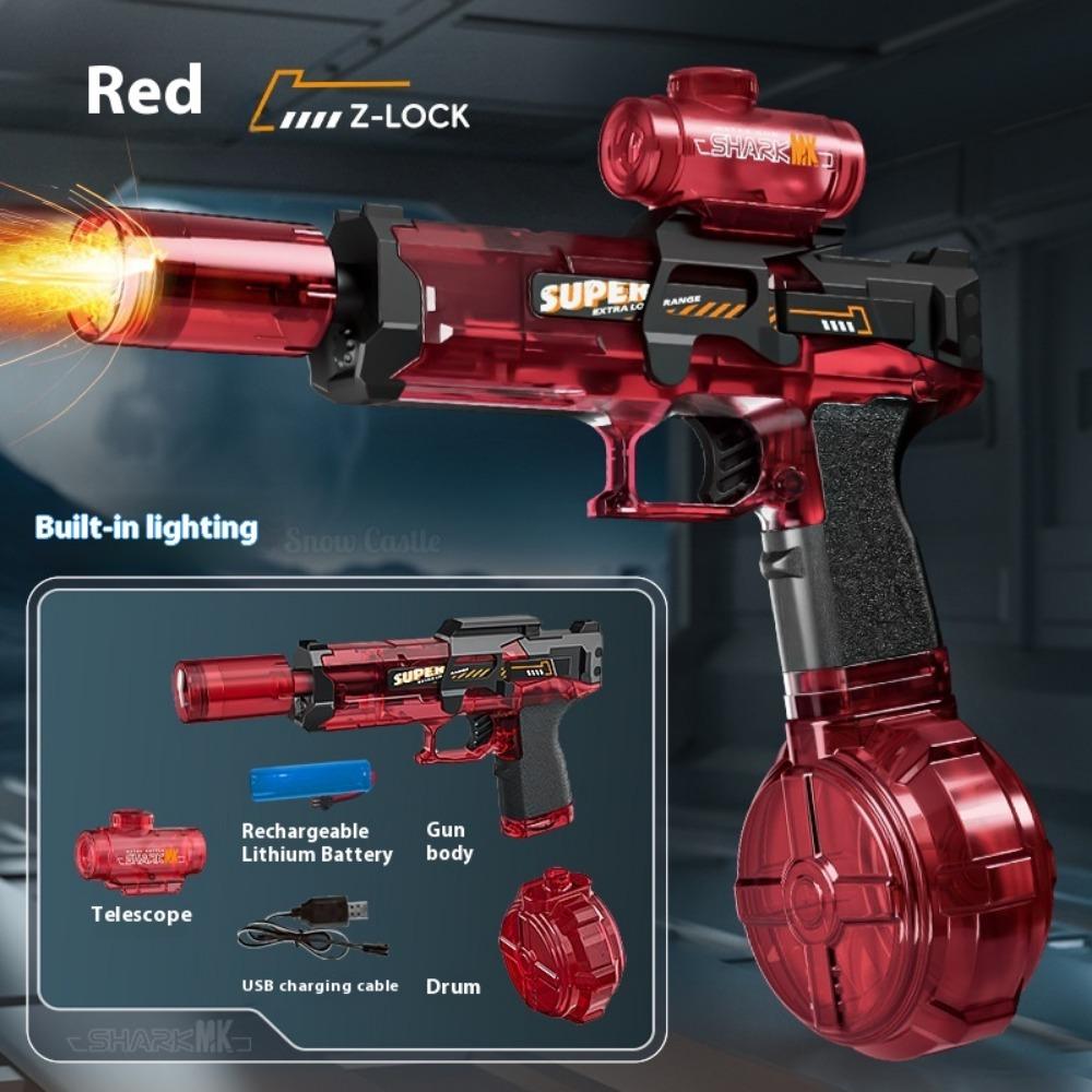 Взрывной огонь, маленькая ледяная мышь, электрический водяной пистолет, высокоскоростная непрерывная стрельба с затворной группой, импульсный возврат воды, детские игрушки-водяные пистолеты