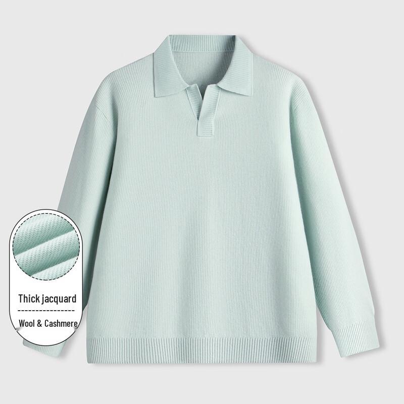 Мужской жаккардовый свитер с лацканами из смесовой шерсти XL (180cm)
Мужской жаккардовый свитер с лацканами из смесовой шерсти XL (180cm)