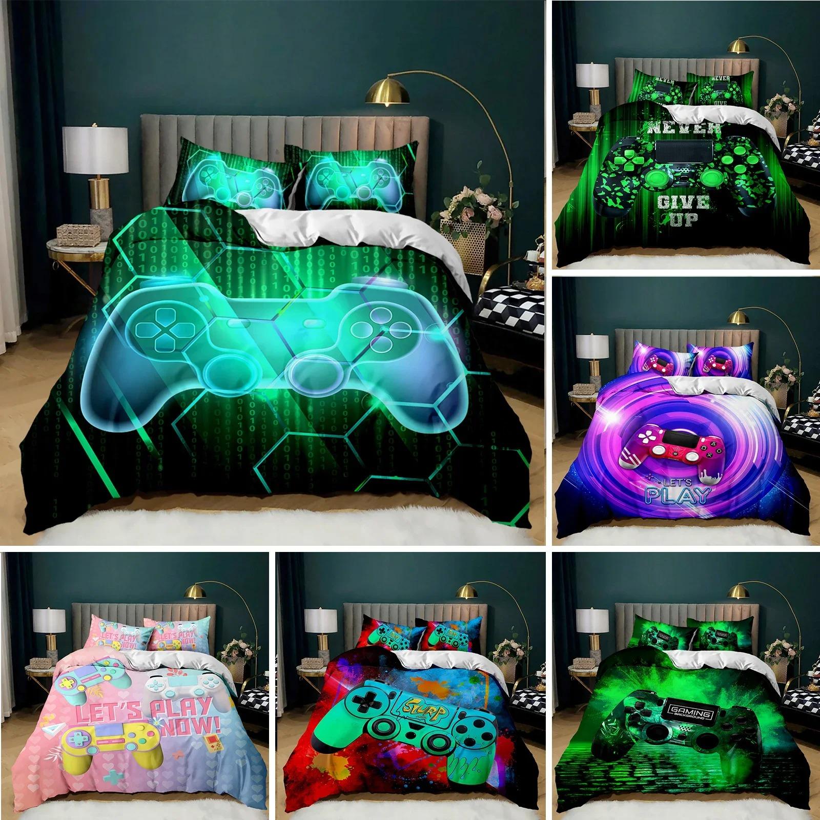 Gamepad Duvet Cover Set Twin King Size Polyester Gaming Comforter Cover Gamer Decor for Teen Boys Green Neon Gamepad Bedding Set 70x133cm 2pcs
Gamepad Duvet Cover Set Twin King Size Polyester Gaming Comforter Cover Gamer Decor for Teen Boys Green Neon Gamepad Bedding Set 70x133cm 2pcs