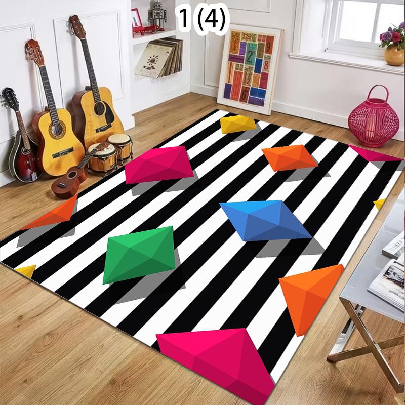 Retro Black & White Stripe Rug with Double Heart Motifs NonSlip Easy Clean Cute Decor Carpet for Bedroom Guitar Room & Closet 40X60cm
Retro Black & White Stripe Rug with Double Heart Motifs NonSlip Easy Clean Cute Decor Carpet for Bedroom Guitar Room & Closet 40X60cm