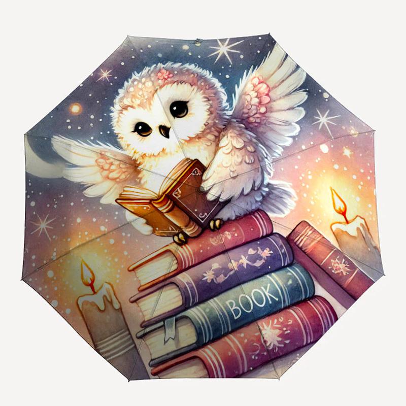 1pc Owl Book Pattern Umbrella Design Automatic Opening and Closing Umbrella, High-quality Travel Umbrella, Lightweight and Portable, -69
1pc Owl Book Pattern Umbrella Design Automatic Opening and Closing Umbrella, High-quality Travel Umbrella, Lightweight and Portable, -69