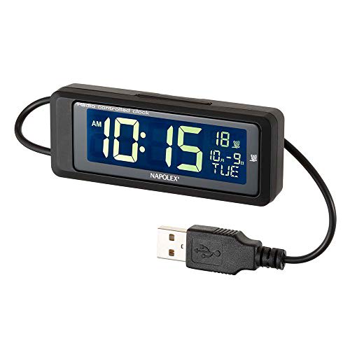 Автомобильные радиочасы Napolex, питание от USB, белая светодиодная подсветка, постоянное включение, большой ЖК-дисплей, функция отображения календаря, в комплект входит крепление, регулируемый угол наклона D
Автомобильные радиочасы Napolex, питание от USB, белая светодиодная подсветка, постоянное включение, большой ЖК-дисплей, функция отображения календаря, в комплект входит крепление, регулируемый угол наклона D