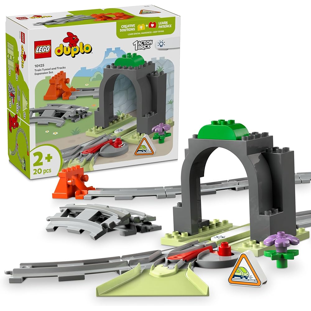 LEGO DUPLO Town Train Tracks and Tunnel Toy Set for Kids Ages 1.5 to 4 Years Educational Building Blocks
LEGO DUPLO Town Train Tracks and Tunnel Toy Set for Kids Ages 1.5 to 4 Years Educational Building Blocks