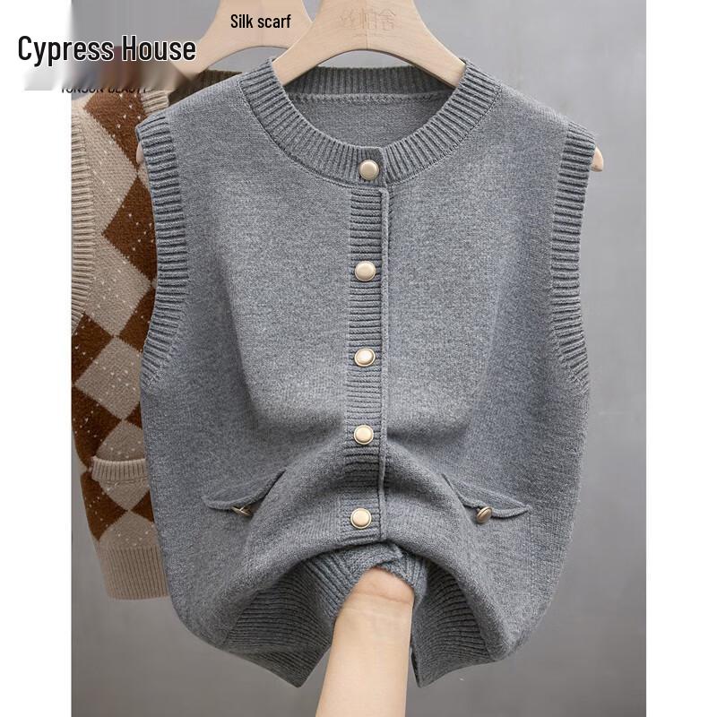 Женский вязаный жилет с круглым вырезом Sibaishi S
Женский вязаный жилет с круглым вырезом Sibaishi S