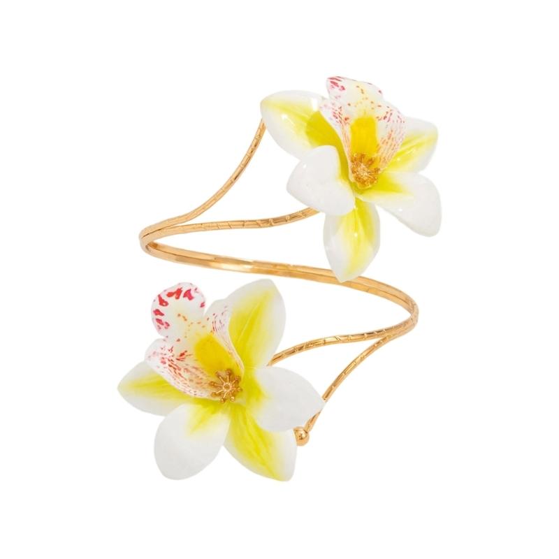 Adjustable Frangipani Bangle Bracelet For Women Portable Iron Jewelry for Birthdays Parties Weddings
Adjustable Frangipani Bangle Bracelet For Women Portable Iron Jewelry for Birthdays Parties Weddings