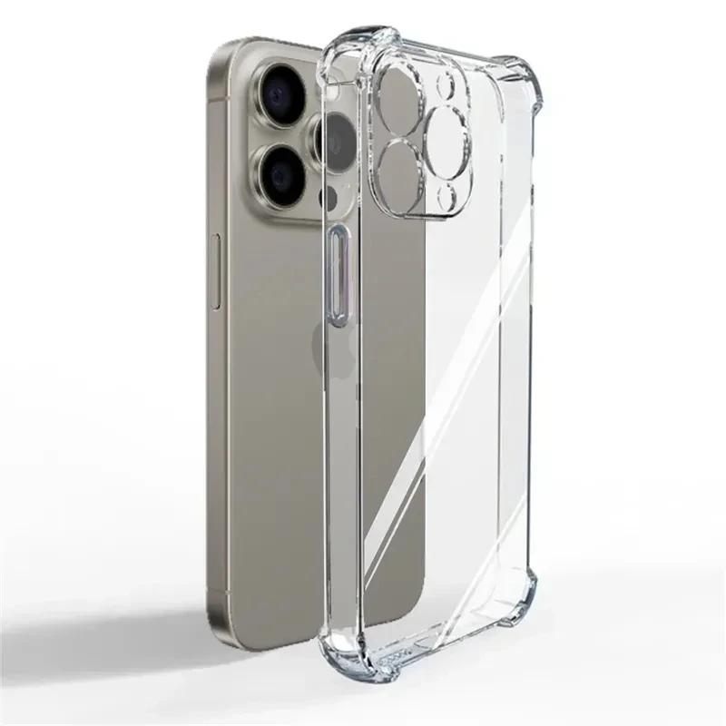 Luxury Shockproof Silicone Clear Phone Case For iPhone 17 16 15 14 13 12 11 Pro Max Mini X XR Xs 7 8 Plus Transparent Soft Cover iPhone17
Luxury Shockproof Silicone Clear Phone Case For iPhone 17 16 15 14 13 12 11 Pro Max Mini X XR Xs 7 8 Plus Transparent Soft Cover iPhone17