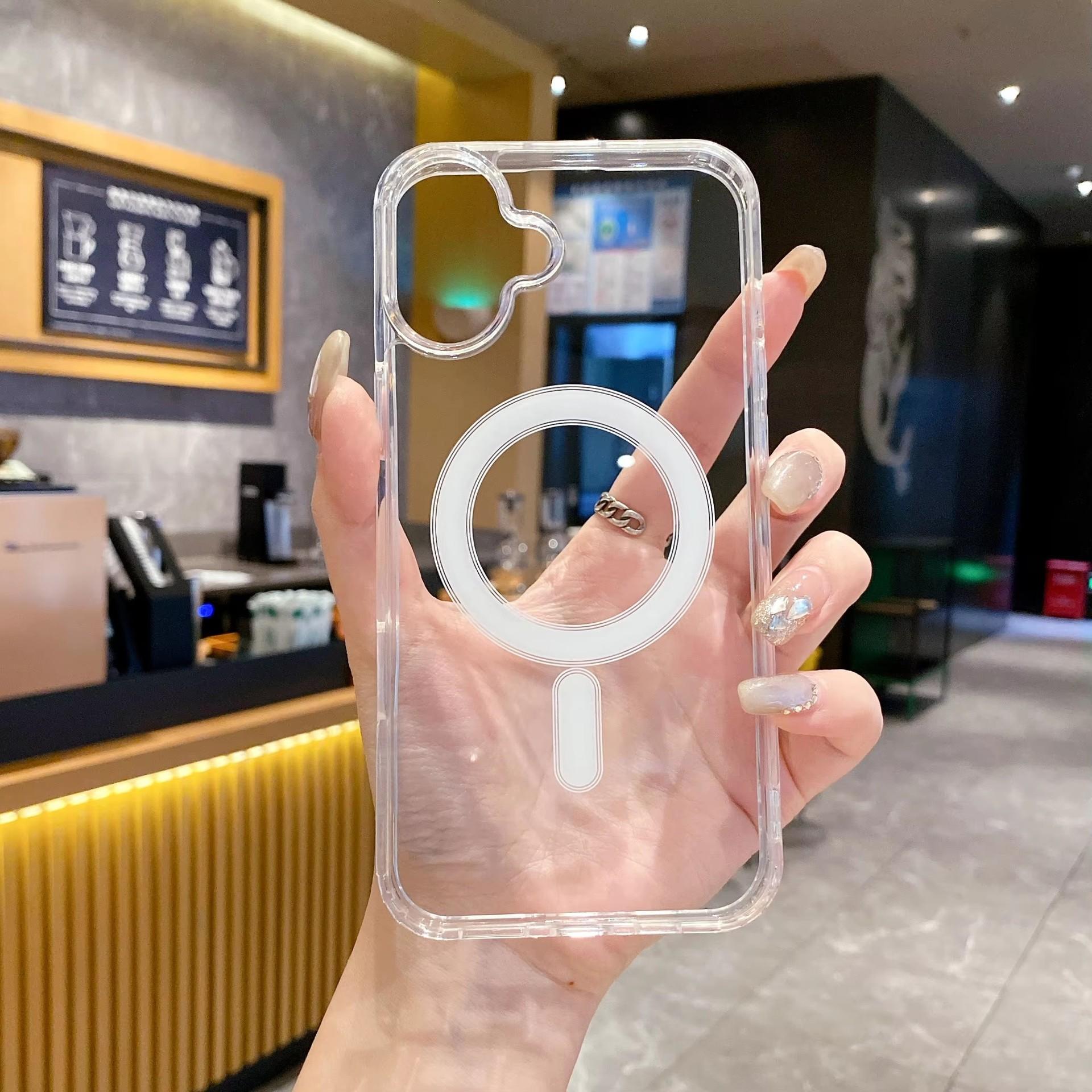 Applicable To Apple Iphone16Promax Mobile Phone Case Magsafe Transparent 17 Magnetic Suction 15 Anti-Drop 13 Protective Case iPhone 7/8/SE 2020
Applicable To Apple Iphone16Promax Mobile Phone Case Magsafe Transparent 17 Magnetic Suction 15 Anti-Drop 13 Protective Case iPhone 7/8/SE 2020