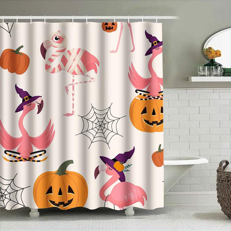 Tuniu Flamingo Halloween Shower Curtain Cute Pink Flamingos Pumpkins Witch Spooky Decor For Bathroom W60H190(CM)-1 Pcs
Tuniu Flamingo Halloween Shower Curtain Cute Pink Flamingos Pumpkins Witch Spooky Decor For Bathroom W60H190(CM)-1 Pcs