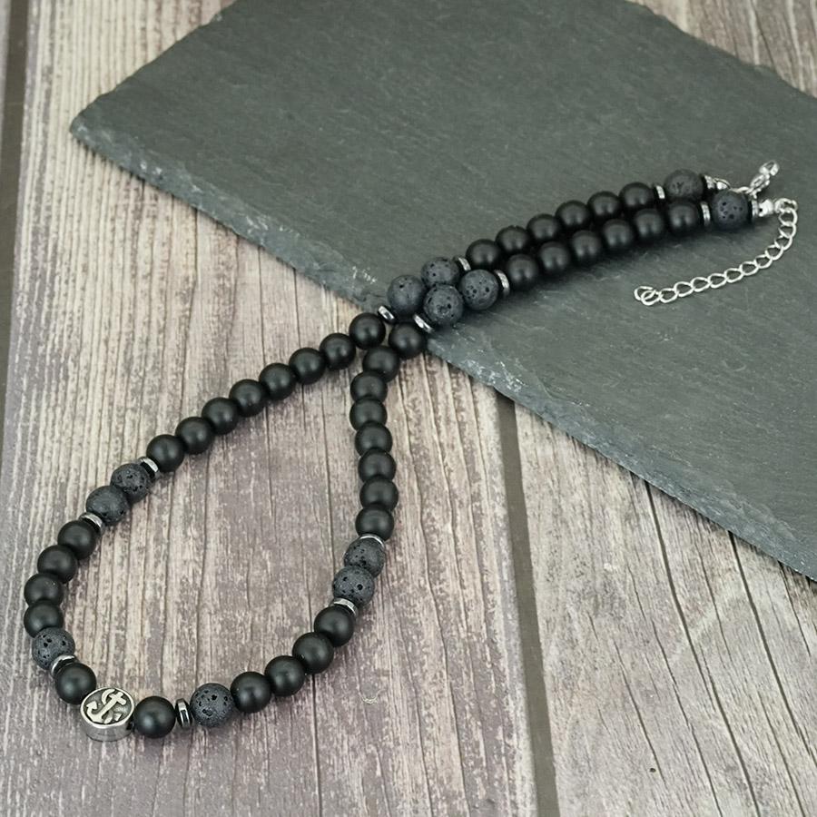 Novel Natural Stone Men Necklace Lava Tiger Eyes Obsidian Beads Vibe Balancing Healing Neck Accessories Perfect Gift For Him
Novel Natural Stone Men Necklace Lava Tiger Eyes Obsidian Beads Vibe Balancing Healing Neck Accessories Perfect Gift For Him