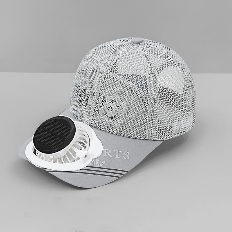 Solar Charge Fan Baseball Cap Adults Summer Unisex Outdoor Sun Shading Breathable Quick Dry Duck Tongue Mesh Cap Men Women 58-62CM сірий
Solar Charge Fan Baseball Cap Adults Summer Unisex Outdoor Sun Shading Breathable Quick Dry Duck Tongue Mesh Cap Men Women 58-62CM сірий