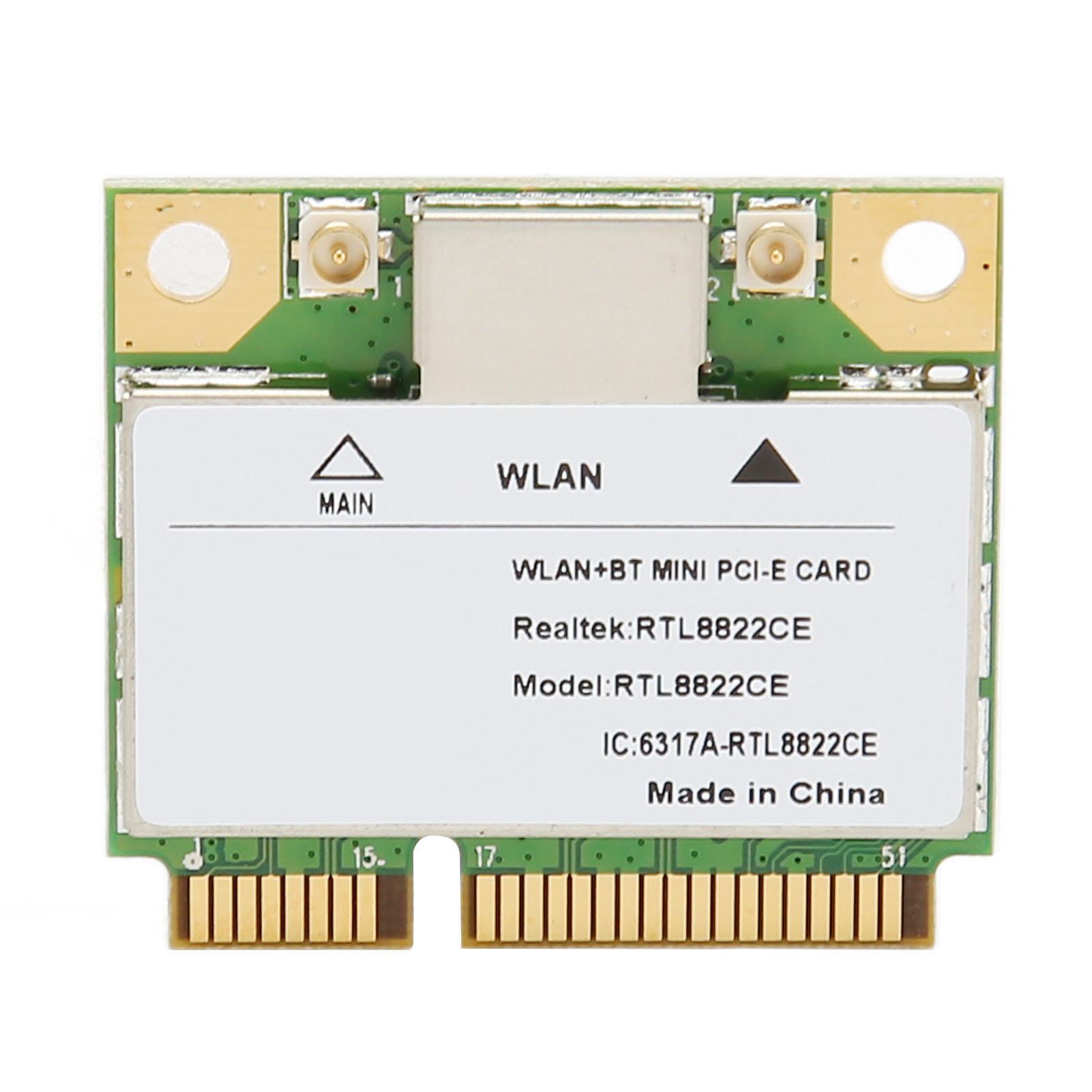 RTL8822CE Mini PCIe WiFi Card Gigabit 2.4G 5G Dual Band Bluetooth 5.1 Wireless Network Card
RTL8822CE Mini PCIe WiFi Card Gigabit 2.4G 5G Dual Band Bluetooth 5.1 Wireless Network Card