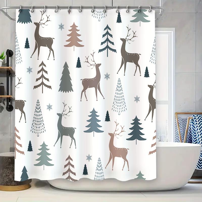 Winter Forest Deer Print Shower Curtain Bathroom Decor For Kids Room Waterproof Fabric 180X240Cm Free Shipping W60H190(CM)-1 Pcs
Winter Forest Deer Print Shower Curtain Bathroom Decor For Kids Room Waterproof Fabric 180X240Cm Free Shipping W60H190(CM)-1 Pcs
