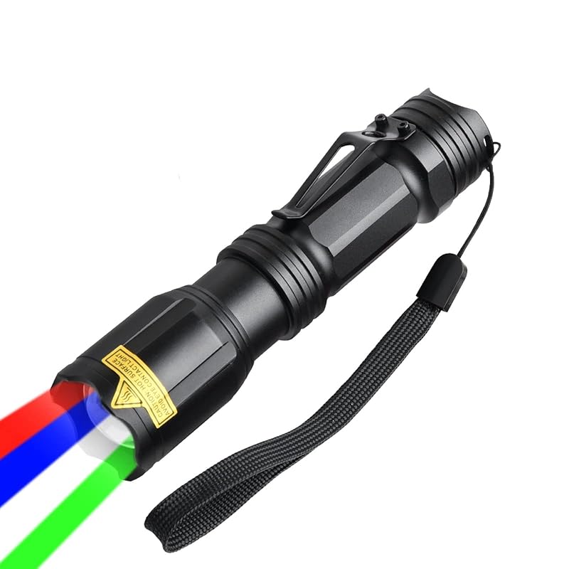 WINDFIRE Four-Unit Tactical LED Flashlight Scalable Red-Green-Blue-White Light Hunting Flashlight astronomy hunting camp Applicable to emergency
WINDFIRE Four-Unit Tactical LED Flashlight Scalable Red-Green-Blue-White Light Hunting Flashlight astronomy hunting camp Applicable to emergency