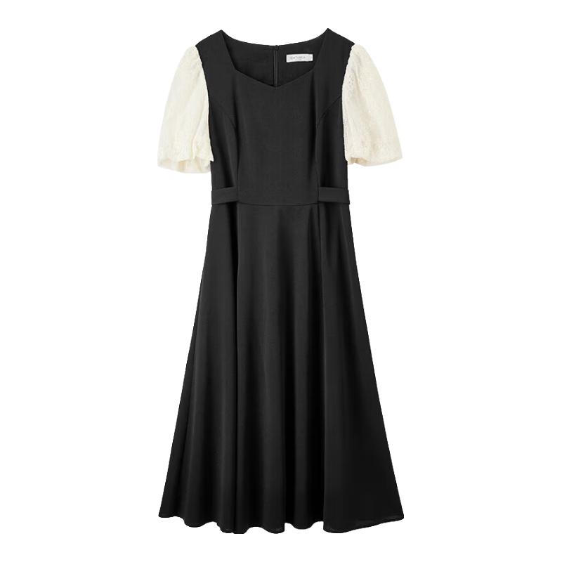 Shangdubila Women s French Puff Sleeve A-Line Midi Dress L
Shangdubila Women s French Puff Sleeve A-Line Midi Dress L
