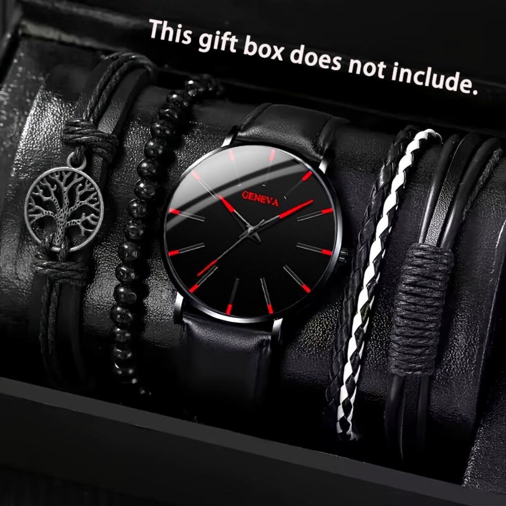 Geneva Watch Accessories Set Men S Watch Accessories Ring Business Pu Belt Quartz Watch
Geneva Watch Accessories Set Men S Watch Accessories Ring Business Pu Belt Quartz Watch