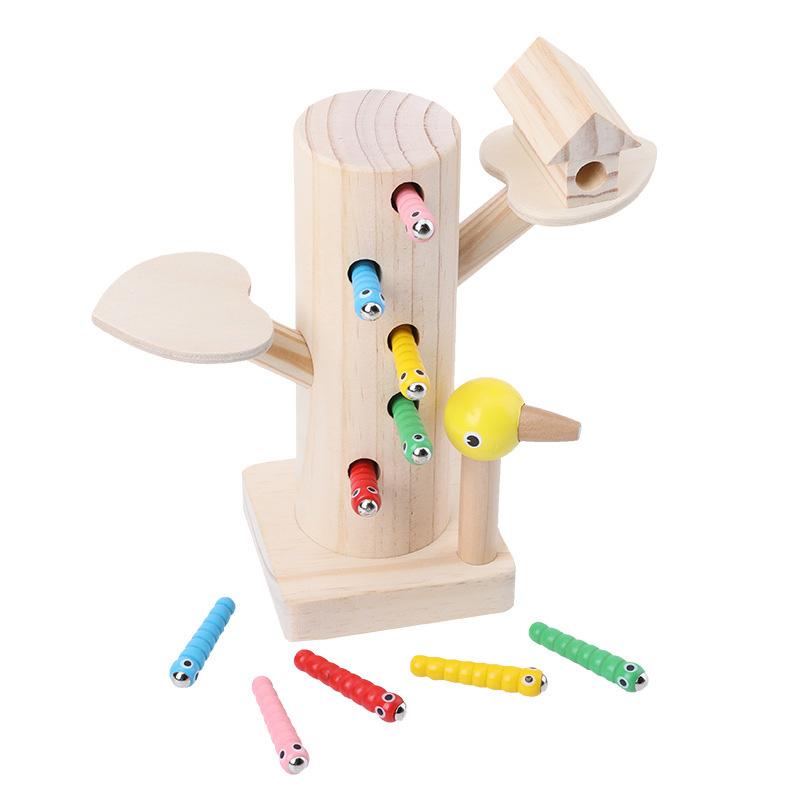 Magnetic 3D Puzzle Woodpecker Catch Worms Game Educational Wooden Toys for Kids Early Learning Baby Gifts Fun Play
Magnetic 3D Puzzle Woodpecker Catch Worms Game Educational Wooden Toys for Kids Early Learning Baby Gifts Fun Play