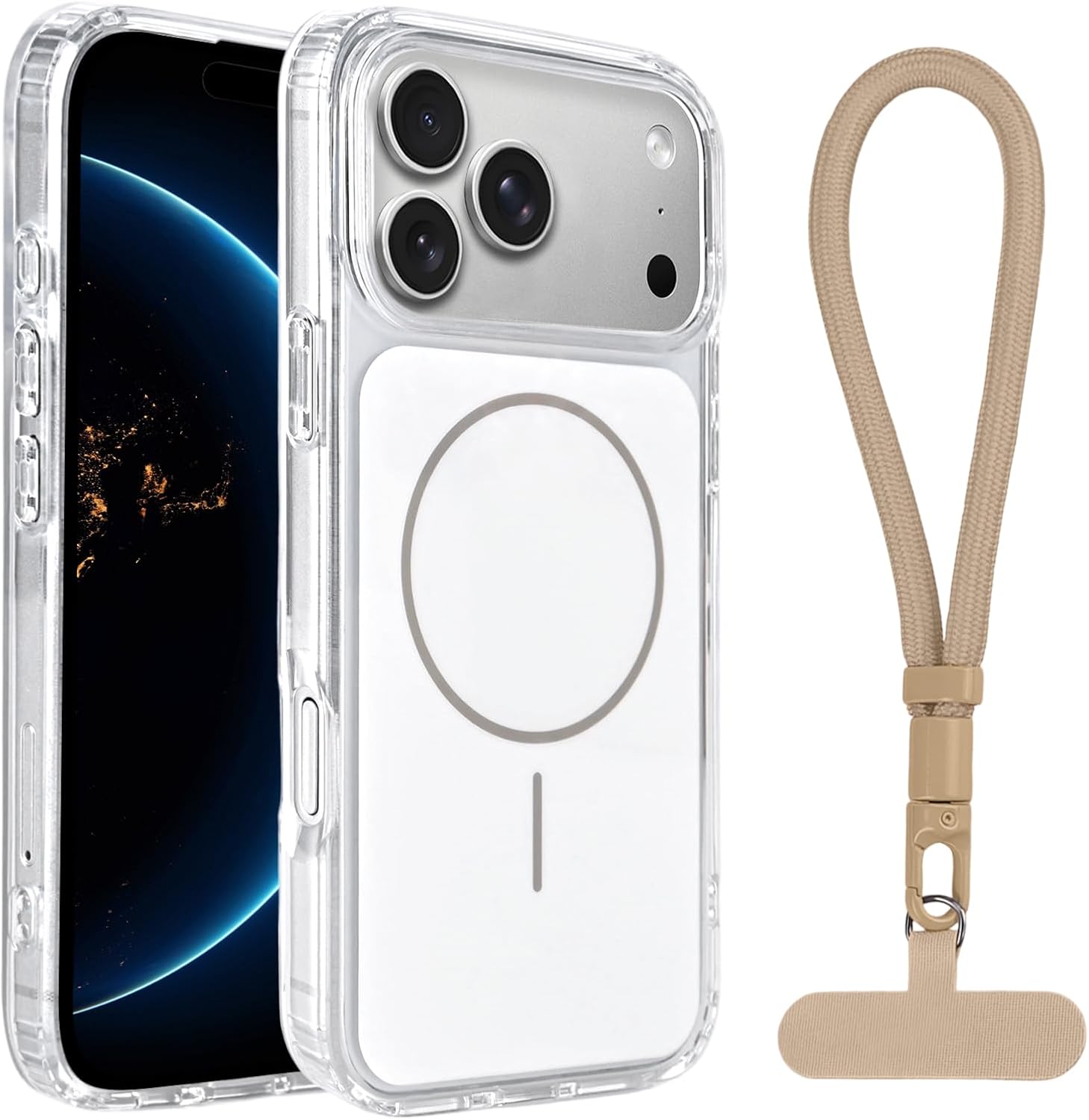 Magnetic Case for iPhone 17 Pro Max 17Air with Wrist Lanyard Strap MagSafe, Shockproof Protection Phone Cover for 17 Pro Max For iPhone 17ProMax
Magnetic Case for iPhone 17 Pro Max 17Air with Wrist Lanyard Strap MagSafe, Shockproof Protection Phone Cover for 17 Pro Max For iPhone 17ProMax