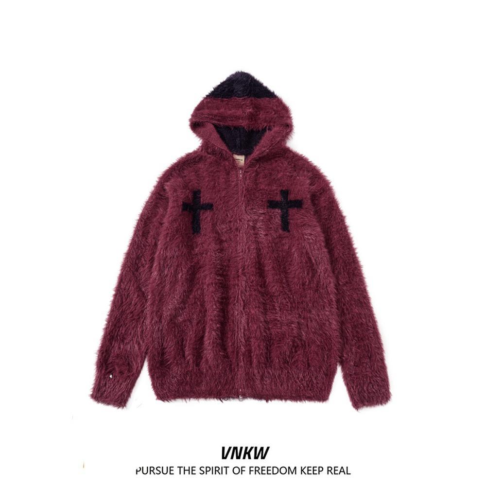 Unisex Hooded Cardigan: Autumn/Winter Versatile Knit Jacket XXL червоний
Unisex Hooded Cardigan: Autumn/Winter Versatile Knit Jacket XXL червоний