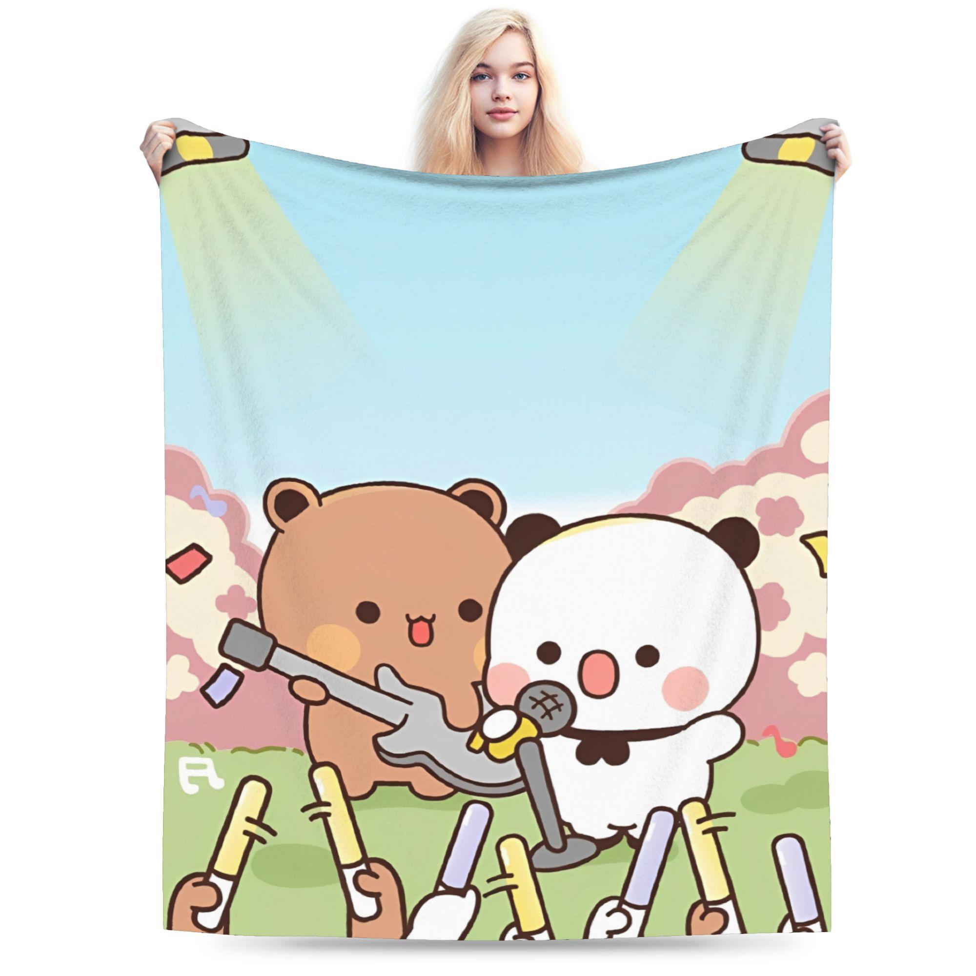 Bubu And Dudu Panda Flannel Blanket Winter Soft Throw Blanket for Children Couch Chair Novelty Bedspread Sofa Bed Cover 75cmx90cm
Bubu And Dudu Panda Flannel Blanket Winter Soft Throw Blanket for Children Couch Chair Novelty Bedspread Sofa Bed Cover 75cmx90cm