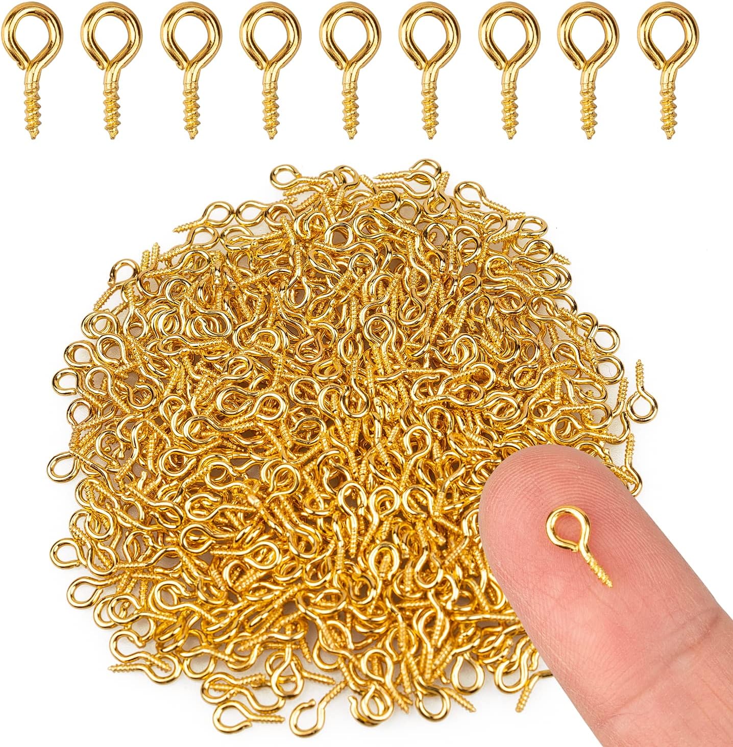 300/600pcs Tiny Mini Eye Pins Eyepins Hooks Eyelets Screw Threaded Stainless Steel Clasps Hook Jewelry Findings for Making DIY 8mm 600pcs золотий
300/600pcs Tiny Mini Eye Pins Eyepins Hooks Eyelets Screw Threaded Stainless Steel Clasps Hook Jewelry Findings for Making DIY 8mm 600pcs золотий