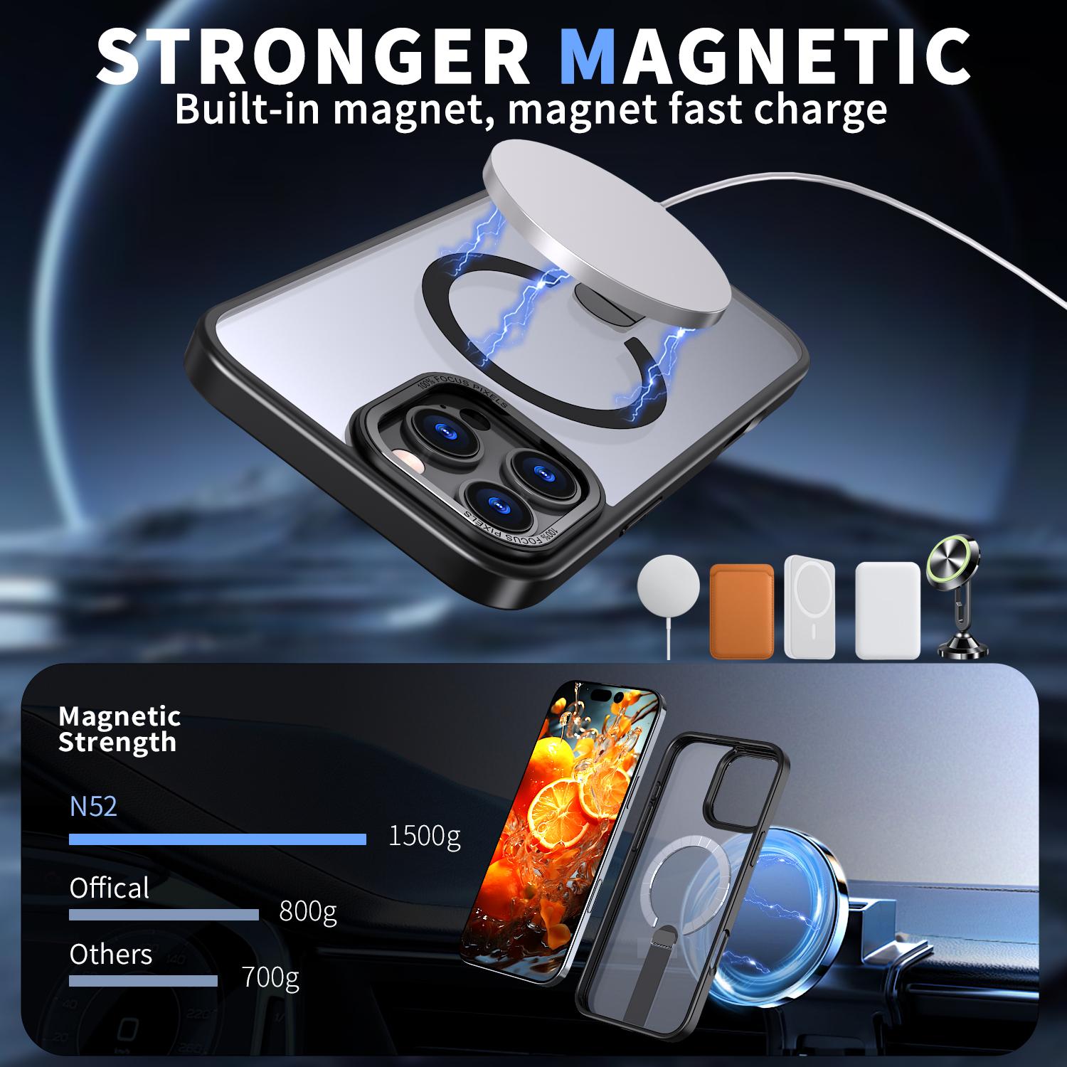 For iPhone 16 Pro Max Case Compatible with MagSafe Kickstand TPU+Acrylic Phone Cover Blue
For iPhone 16 Pro Max Case Compatible with MagSafe Kickstand TPU+Acrylic Phone Cover Blue