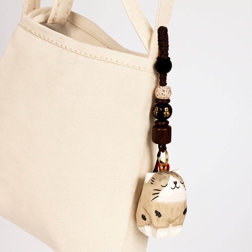 Flower Wood Kitty Dolls Pendant Weave Rope Car Keyring Fashion Wooden Carved Cat Keychain Students Style 14
Flower Wood Kitty Dolls Pendant Weave Rope Car Keyring Fashion Wooden Carved Cat Keychain Students Style 14