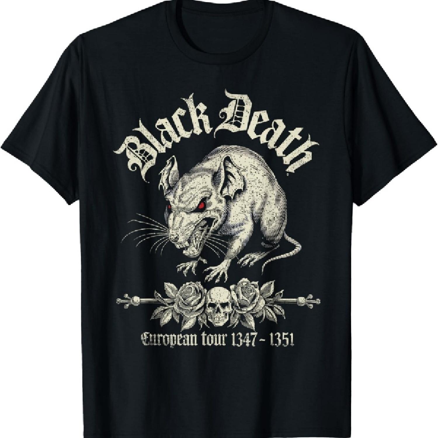 Black Death European Tour 1347 - 1351, Plague Rat Tour Dates T-Shirt XXXXXL чёрный
Black Death European Tour 1347 - 1351, Plague Rat Tour Dates T-Shirt XXXXXL чёрный