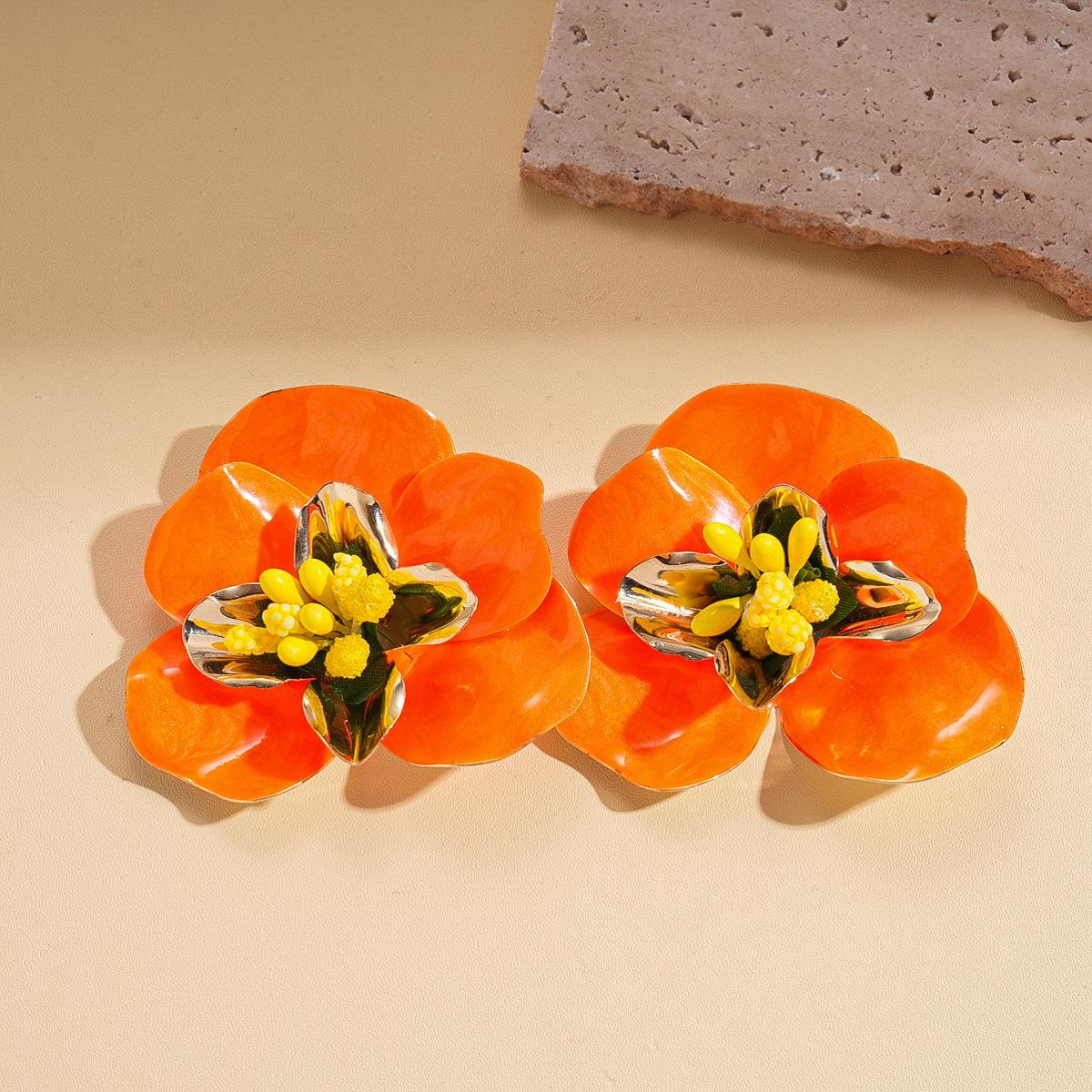 DIGADAGU Metal Exaggerated Flower Stud Earrings New Simple Vintage Earrings Women Daily Zircon Accessories помаранчевий
DIGADAGU Metal Exaggerated Flower Stud Earrings New Simple Vintage Earrings Women Daily Zircon Accessories помаранчевий