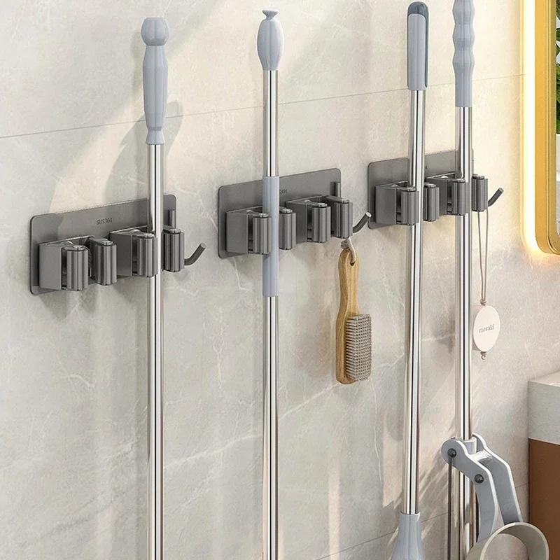 2/3pcs 304 Stainless Steel Wall Mounted Mop Organizer Clips Self-Adhesive Bathroom Mop Broom Hanger Storage Holders Racks
2/3pcs 304 Stainless Steel Wall Mounted Mop Organizer Clips Self-Adhesive Bathroom Mop Broom Hanger Storage Holders Racks