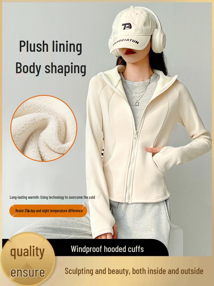 Women s H675 Hooded Slim Fit Yoga Jacket: Fleece-Lined, Windproof, Warm Autumn/Winter Sports Top XL (suitable for 125-140 jin)
Women s H675 Hooded Slim Fit Yoga Jacket: Fleece-Lined, Windproof, Warm Autumn/Winter Sports Top XL (suitable for 125-140 jin)
