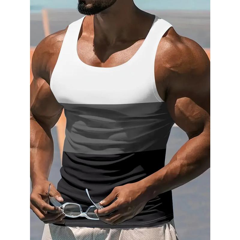 Летняя футболка с круглым вырезом, 3D-принтом в виде цветных полос, с узором color block, модная повседневная безрукавка, мужские футболки 6XL
Летняя футболка с круглым вырезом, 3D-принтом в виде цветных полос, с узором color block, модная повседневная безрукавка, мужские футболки 6XL