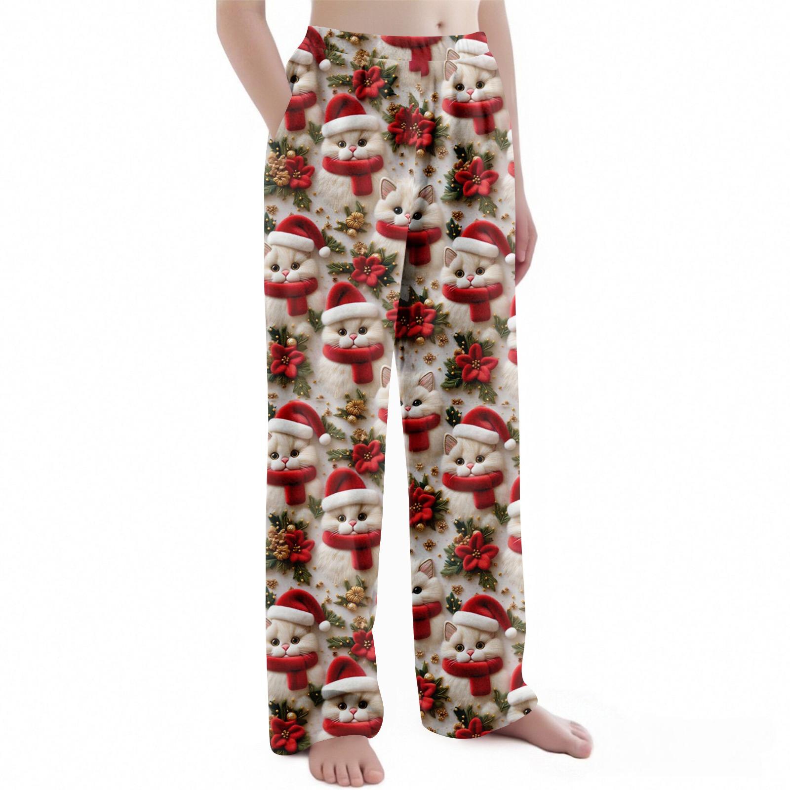 Детские брюки с рождественским принтом, плюшевые повседневные брюки 160 арбуз красный
Детские брюки с рождественским принтом, плюшевые повседневные брюки 160 арбуз красный