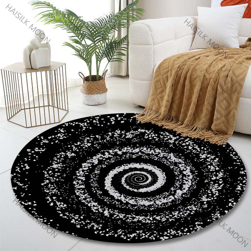 Multiple sizes Black and white spiral galaxy Print Round Carpet Living Room Bedroom Table Chair Sofa Decorative Carpet Diameter -60cm
Multiple sizes Black and white spiral galaxy Print Round Carpet Living Room Bedroom Table Chair Sofa Decorative Carpet Diameter -60cm