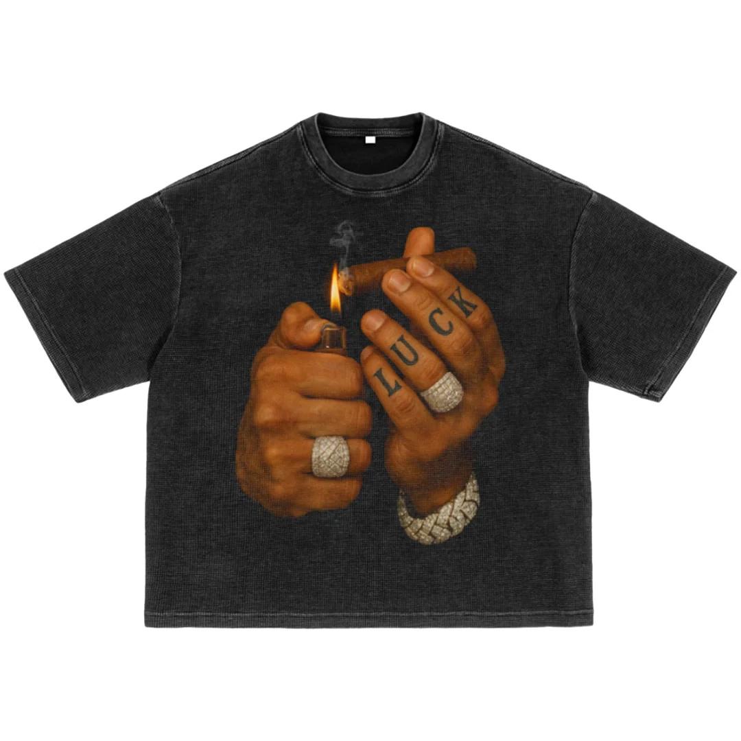 Luck Light Up Pack Waffle-Texture Washed Boxy T-Shirt M
Luck Light Up Pack Waffle-Texture Washed Boxy T-Shirt M