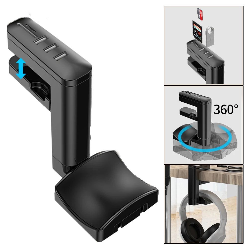 Earphones Stand 2 In 1 Earphones Holder Under Desk Hook Earphones Hanger USB HUB Headset Stand TYPE C
Earphones Stand 2 In 1 Earphones Holder Under Desk Hook Earphones Hanger USB HUB Headset Stand TYPE C