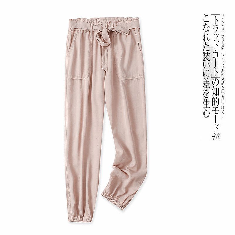 Tencel Casual Pants Spring and Autumn New Foreign Trade Women clothes Versitile Fashion Elastic Waist Lace-up Drawstring Top Trousers 30315 Khakis B- 12-18-2 L
Tencel Casual Pants Spring and Autumn New Foreign Trade Women clothes Versitile Fashion Elastic Waist Lace-up Drawstring Top Trousers 30315 Khakis B- 12-18-2 L