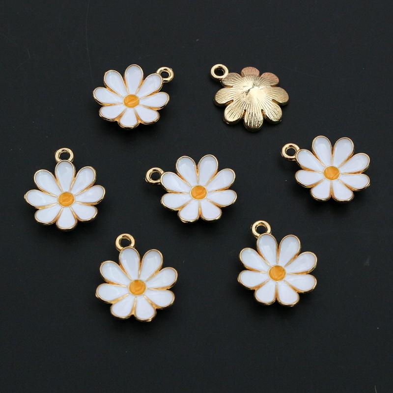 20pcs 19x15mm Enamel Cute Daisy Flower Charms Pendant DIY Jewelry Making Accessories Findings for Necklace Earrings Bracelets
20pcs 19x15mm Enamel Cute Daisy Flower Charms Pendant DIY Jewelry Making Accessories Findings for Necklace Earrings Bracelets