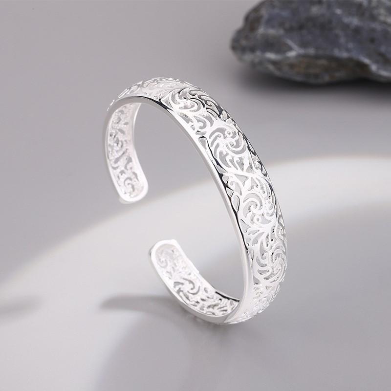 PANJBJ 925 Sterling Silver Retro Bracelet for Women Men Vintage Handmade Web Shape Simple Jewelry Birthday Gift Dropshipping
PANJBJ 925 Sterling Silver Retro Bracelet for Women Men Vintage Handmade Web Shape Simple Jewelry Birthday Gift Dropshipping