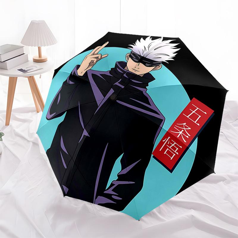 1pc Jujutsu Kaisen Satoru Gojo Automatic Folding Umbrella, Portable 3-Fold Design with 8-Bone Iron Frame, Perfect for Outdoor Use, Festive Gifts, Trav
1pc Jujutsu Kaisen Satoru Gojo Automatic Folding Umbrella, Portable 3-Fold Design with 8-Bone Iron Frame, Perfect for Outdoor Use, Festive Gifts, Trav